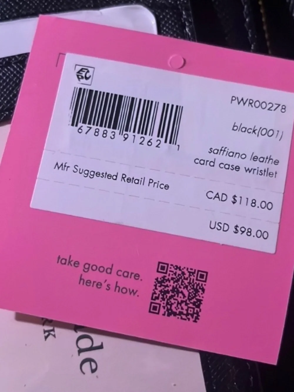 new Kate Spade card holder wristlet